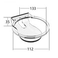 thumbnail image 2 of CNKOO Support Mural Solution Gain de Place Compatible pour Echo Dot 4e Génération Étagère Murale Acrylique Transparente Robuste, 2 of 10
