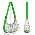 thumbnail image 5 of Lightweight Hobo Bag featuring Watercolor Flower Pattern Adjustable Strap Smooth Zipper Nylon Material Suitable for Daily Use and Outdoor Activities, 5 of 5