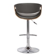 thumbnail image 2 of Taburete Bar Armen Living Butterfly Giratorio Ajustable Gris Nogal, 2 of 9