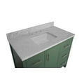 thumbnail image 4 of California 42" Bathroom Vanity with Sage Green Cabinet and Carrara Marble Top, 4 of 6