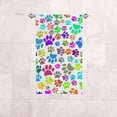 thumbnail image 6 of Coolnut Fingertip Hand Towels, Set of 2 Pcs Colored Animal Paw Prints Absorbent Face Bath Towels for Bathroom Kitchen, 30"x15", 6 of 6