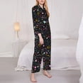 thumbnail image 3 of Balery I love you Mom Conjunto de Pijama con Estampado para Mujer, Conjunto de Dos Piezas con Manga Larga, Ropa de Dormir Suave con Bolsillos, Pijamas Cómodos-Large, 3 of 7