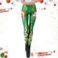 thumbnail image 2 of Zhanying Leggings de Noël Amusants pour Femmes, Confortables, Lisses, Sans Rembourrage, Noirs et Rouges, Grande Taille, Rose TG, 2 of 3