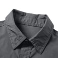 thumbnail image 7 of Josdec Men 4-Way Stretch Tactical Work Shirt, Multi Chest Pocket Quick Dry Breathable Long Sleeve Top, Outdoor Hiking Fishing Utility Casual Shirts M-5XL, 7 of 7