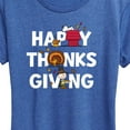 thumbnail image 3 of Peanuts - Happy Thanksgiving Icons - Women's Short Sleeve Graphic T-Shirt, 3 of 6