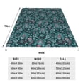 thumbnail image 3 of Fotbe Vintage Floral Manta de Franela Acolchonada con Estampado, Súper Suave y Esponjosa, Extra Grande para Sofá, Cama, Uso Todo el Año-80"x60", 3 of 7
