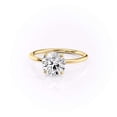 thumbnail image 2 of vylahjewellery Round Cut Moissanite Solitaire Engagement Ring for Women 10K Vermeil Yellow Gold Promise Ring, Classic Wedding Bridal Jewelry Gifts Brilliant Diamond Anniversary Proposal Rings, 2 of 9