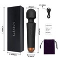 thumbnail image 6 of SIKXTOA Vibrator Wand, Female Adult Sex Toys, Vibrators for Her, Wand Massager, Clit Stimulator Sex Toy, Dildo, with 8 Speeds of Pleasure & 20 Patterns, Powerful,Waterproof, 6 of 7