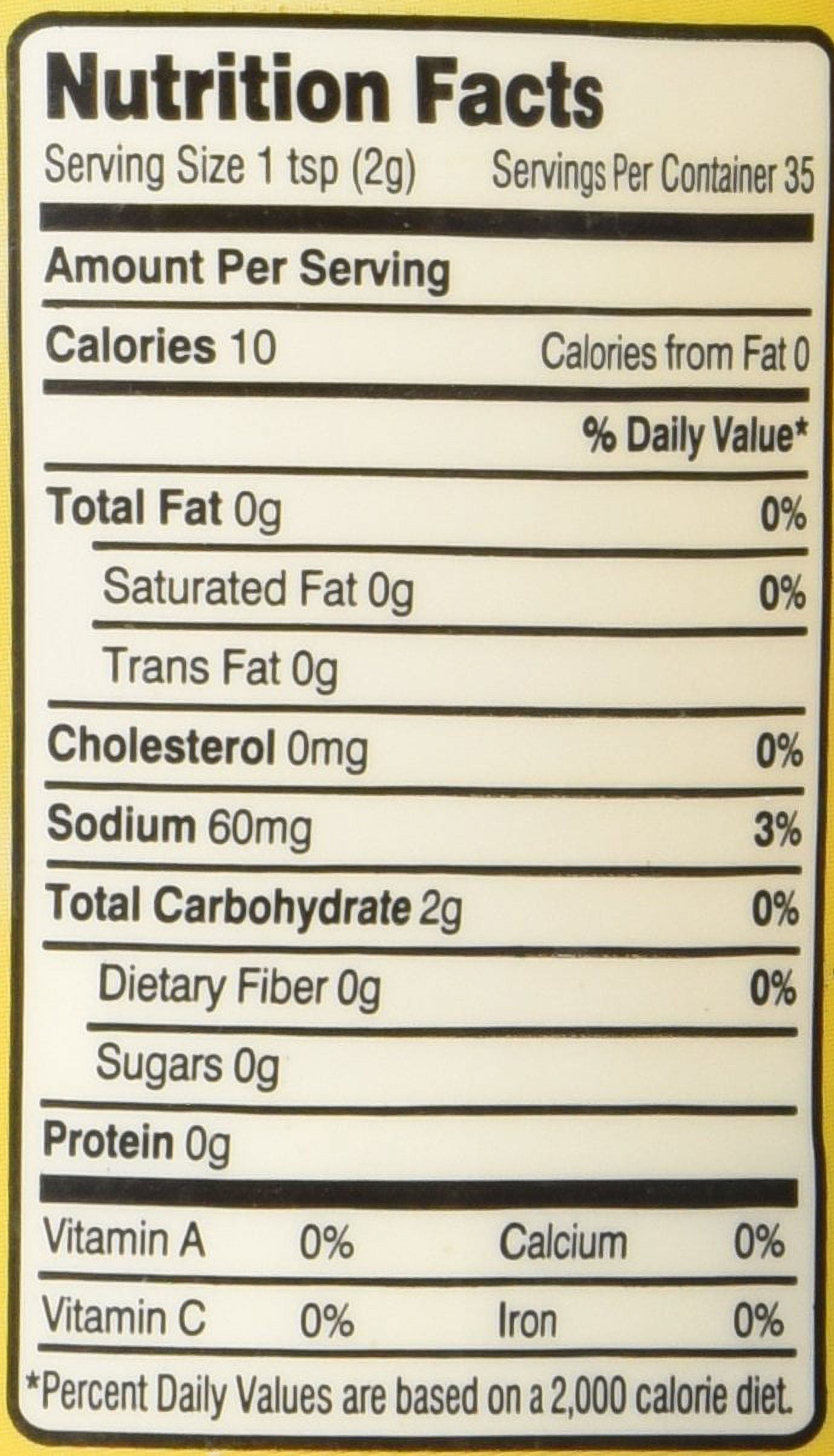 Butter Buds Sprinkles All Natural Butter Flavor Granules 2.5 oz. Shaker