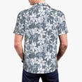 thumbnail image 3 of Balery Lilies Flowers Printed Men’s Short Sleeve Polo Shirt, Midweight Men's Shirt,Golf Polo shirts -3X-Large, 3 of 8
