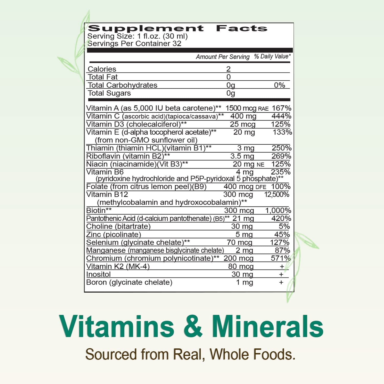 Vital Earth Minerals Super Multi Liquid Vitamins 32 Fl. Oz. - 1 Month Supply- High Potency - MTHFR Friendly- Vegetarian - Liquid Multi Vitamin Supplement with Ionic Fulvic Minerals