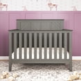 thumbnail image 3 of Child Craft Atwood 4-in-1 Convertible Crib, Chevron Panel Design, 3 Mattress Heights, Lunar Gray, 3 of 8