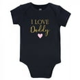 thumbnail image 4 of Hudson Baby Infant Girl Cotton Bodysuits 3pk, Girl Daddy, 9-12 Months, 4 of 4