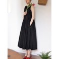 thumbnail image 4 of Robe d'Été Sans Manches à Col Rond Noir - Vêtements de Rue pour Femmes, Coupe Ample, Mode, Robes Formelles, 4 of 6