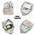 thumbnail image 5 of FORMRS Mini Backpack Purse for Women Travel Daypack Casual Shoulder Bag, Colorful Geometric, 5 of 7