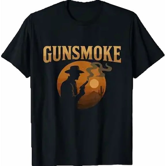 Gunsmoke Cowboy Sunset T-Shirt