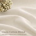thumbnail image 4 of ASWZXCFGV Sage Green Linen Sheer Curtains 96 Inches Long Memory Shape Trained Pleated Curtain for Living Room with Hooks Rings Back Tab Pinch Pleat Drapes 96 Inch Length for Boho Bedroom, 4 of 9