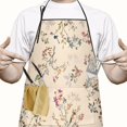 thumbnail image 2 of Pioneer Flower Floral Print Pattern Apron-Garden Aprons for Women with Pockets-Cotton Linen Waterproof Kitchen Cooking Gardening Aprons Adjustable for Kitchen,Cooking,BBQ and Salon 33x27 Inch, 2 of 7