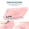 thumbnail image 5 of Petocase for Samsung Galaxy A54 5G Case,Heavy Duty Rugged Shockproof With 360° Ring Holder [Support Car Mount] Hybrid Bumper Silicone+Hard Back Cover,with 2 Screen Protector&Lens Protector-Rose Gold, 5 of 8