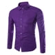 thumbnail image 1 of Blusa y camisa de manga larga con cuello vuelto para hombre, blusa informal de moda con solapa y botones, blusa transpirable de poliéster para hombre, 1 of 2