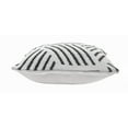 thumbnail image 3 of Ox Bay Stylish Geometric Striped Throw Pillow, Black / White, 20 in. Square, Count per Pack 1, 3 of 8