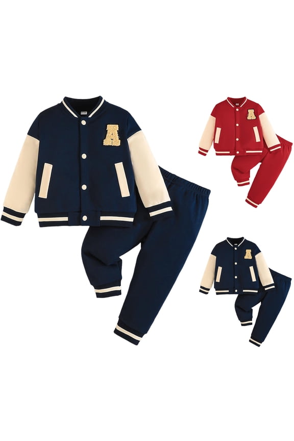 Toddler Boy Winter Clothes 9M 12M 18M 2Y 3Y Boys' Fashion Long Sleeve Plaid Button Down Shirts Hoodie Sweatshirt Tops Pants Sets Fall Winter Outfits Dark Blue,12-18 Months