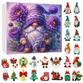 thumbnail image 2 of Calendario de Adviento, calendario de escritorio, cuenta regresiva para Navidad, calendario de Adviento, cuenta regresiva para 24 días, calendario de adornos planos para árbol de Navidad, suministros, 2 of 8