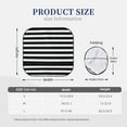 thumbnail image 3 of Haiem Black And White Stripes Car Windshield Sun Shade (2 Pieces) Foldable Windshield Sun Shade Car Accessories for Truck SUV Pickup-Small, 3 of 7