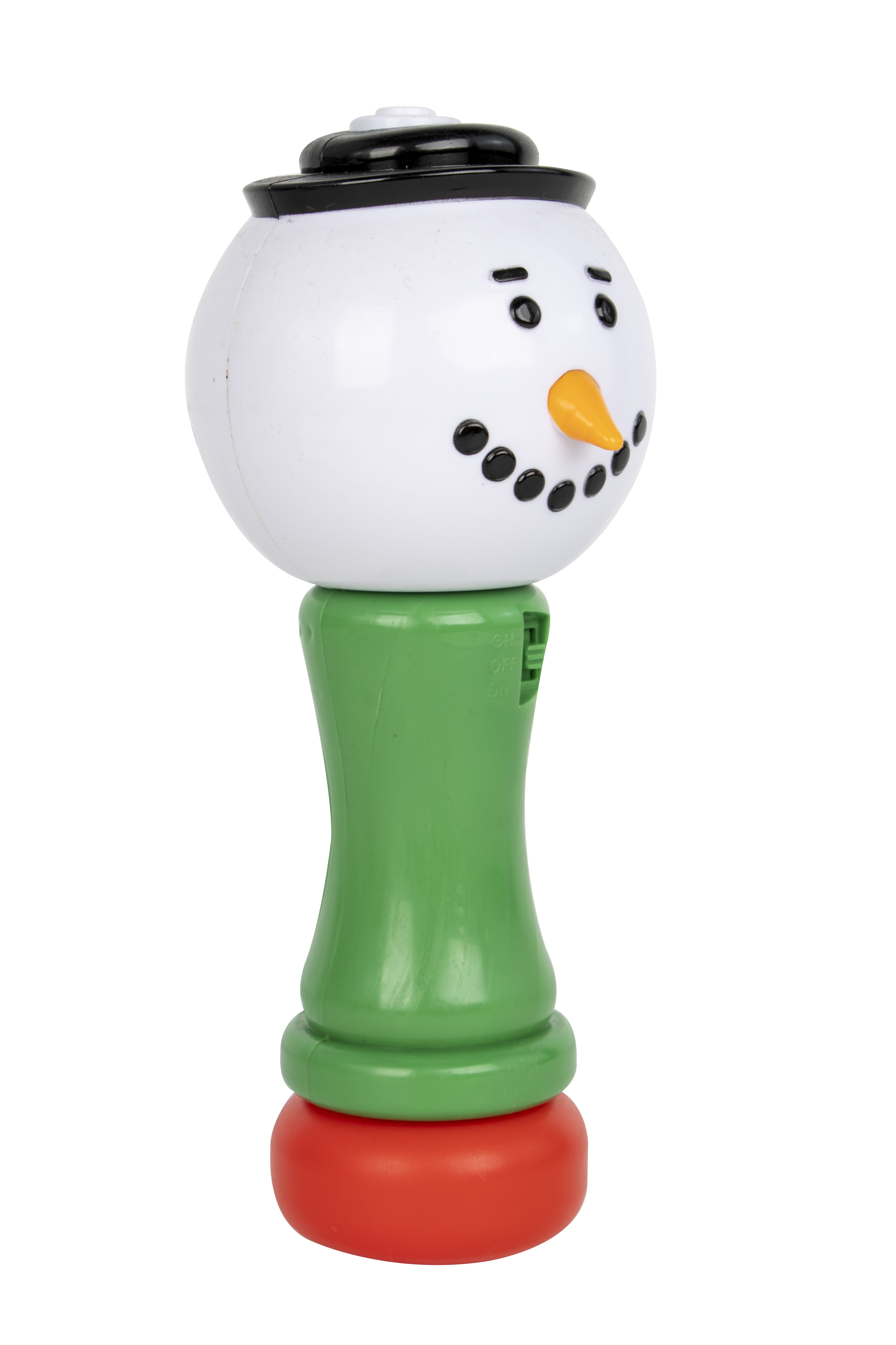 Holiday Snowman Bubble Wand, Included 2.2floz Bubble Solution