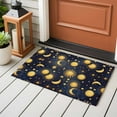 thumbnail image 4 of Rectangle Rug 2x3Ft, Fantasy Galaxy Moon Sun Soft Non-Slip Washable Felt Carpet Pad, Cartoon Starry Night Area Rugs for Living Room Bedroom Kids Room, 4 of 9