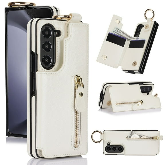 For Samsung Galaxy Z Fold 7 6 5 4 3 Phone Case Leather Cover Wallet Bag