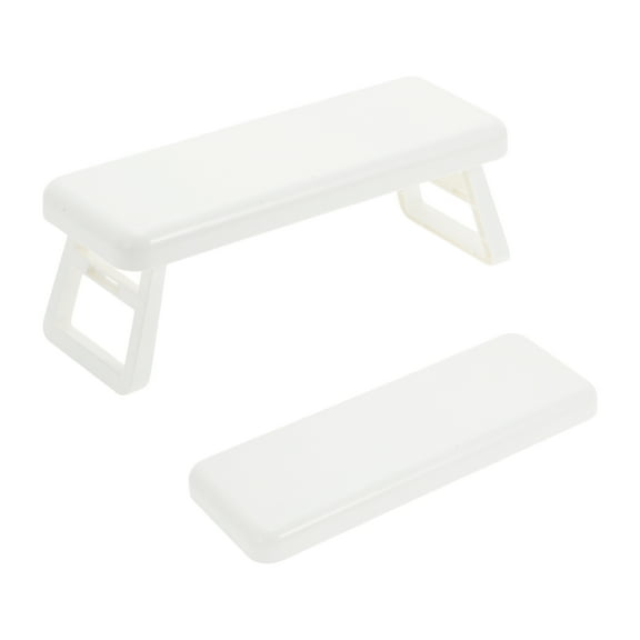 Unique Bargains Arm Rest for Nails Tech Foldable Hand Stand for Nail Tech Nail Arm Rest Manicure Nail Arm Rest with Bracket for Nail Salons Technician White