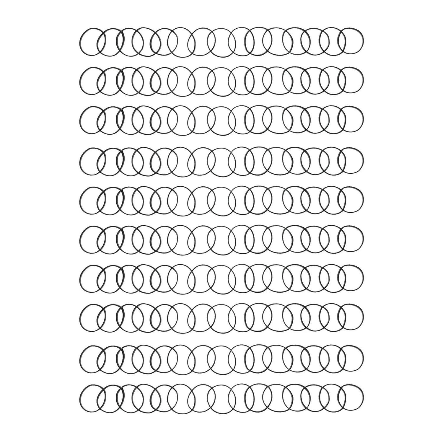 Bandelettes de polyéthylène noires sans aspérités Goody - 150 CT Goody Polybands