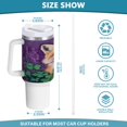 thumbnail image 3 of 40 Oz Car Handle Water Bottle Water Cup Water Bottle Water Jug Coffee Cup Travel Water Bottle Cute Sleeping Fox, 3 of 8