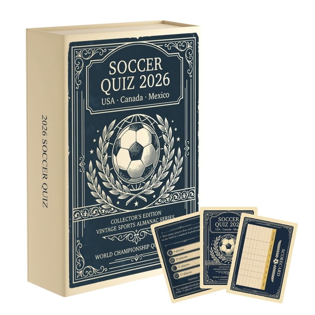 Juego de cartas JOH Trivia de fútbol Copa Mundial 2026 200+ preguntas