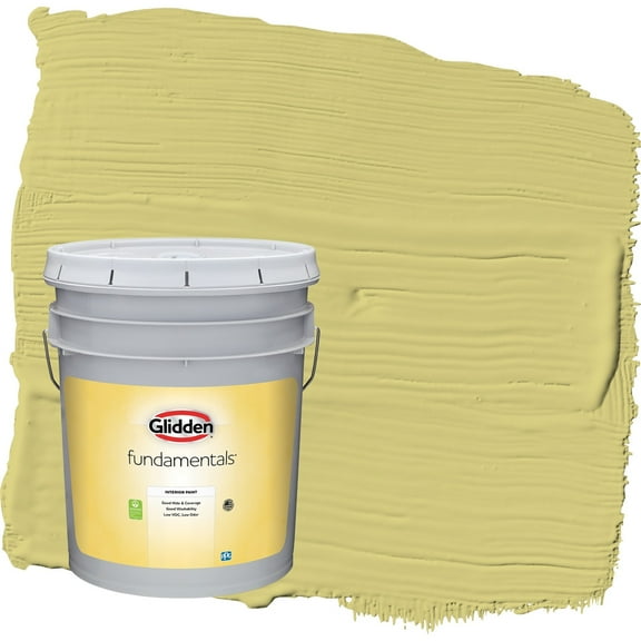 Glidden Fundamentals Serene Scene / Green Eggshell Interior Paint, 5 Gallon
