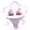 Purple, variant on Staron Women's Bikini Swimsuit High Waist Triangle Top Two Piece Bathing Suit Beach Vacation Pool Party, Khaki M
