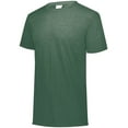 thumbnail image 2 of Augusta Youth Tri-Blend T-Shirt 3066 Dark Green Heather S, 2 of 2