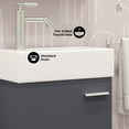 thumbnail image 4 of Colmer 18" Wall-Mounted Bathroom Vanity in Slate, 4 of 14