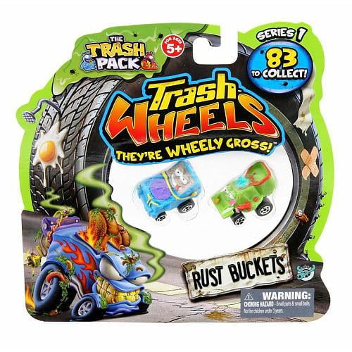 The Trash Pack Trash Wheels Rust Buckets, 2 Pack