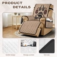 thumbnail image 3 of TSOVTHRID Aztec Tribal Bear Paw Print Non Slip Recliner Chair Cover with Side Storage Pocket, Reclining Chair Slipcover with Elastic Strap, Machine Washable Recliner Cover Stay in Place, 3 of 7