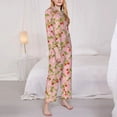 thumbnail image 3 of Sikiie Strawberry Floral Women's Long-Sleeve Shirt and Full-Length Bottom Pajama Set (s-xxl)-XX-Large, 3 of 7