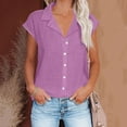 Eryao Holiday Deals Summer Tops for Women 2025 Trendy Cotton Linen