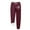 Wine, variant on DDAPJ pyju Fleece Lined Sweatpants for Women Winter Warm Joggers Pants Cute Heart Print Casual Track Pants Outdoor Thicken Sherpa Leggings with Pockets Black XXL