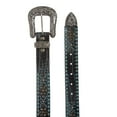 thumbnail image 4 of Western Croco Print Rhinestone & Turquoise Studded Leather Belt, 4 of 5