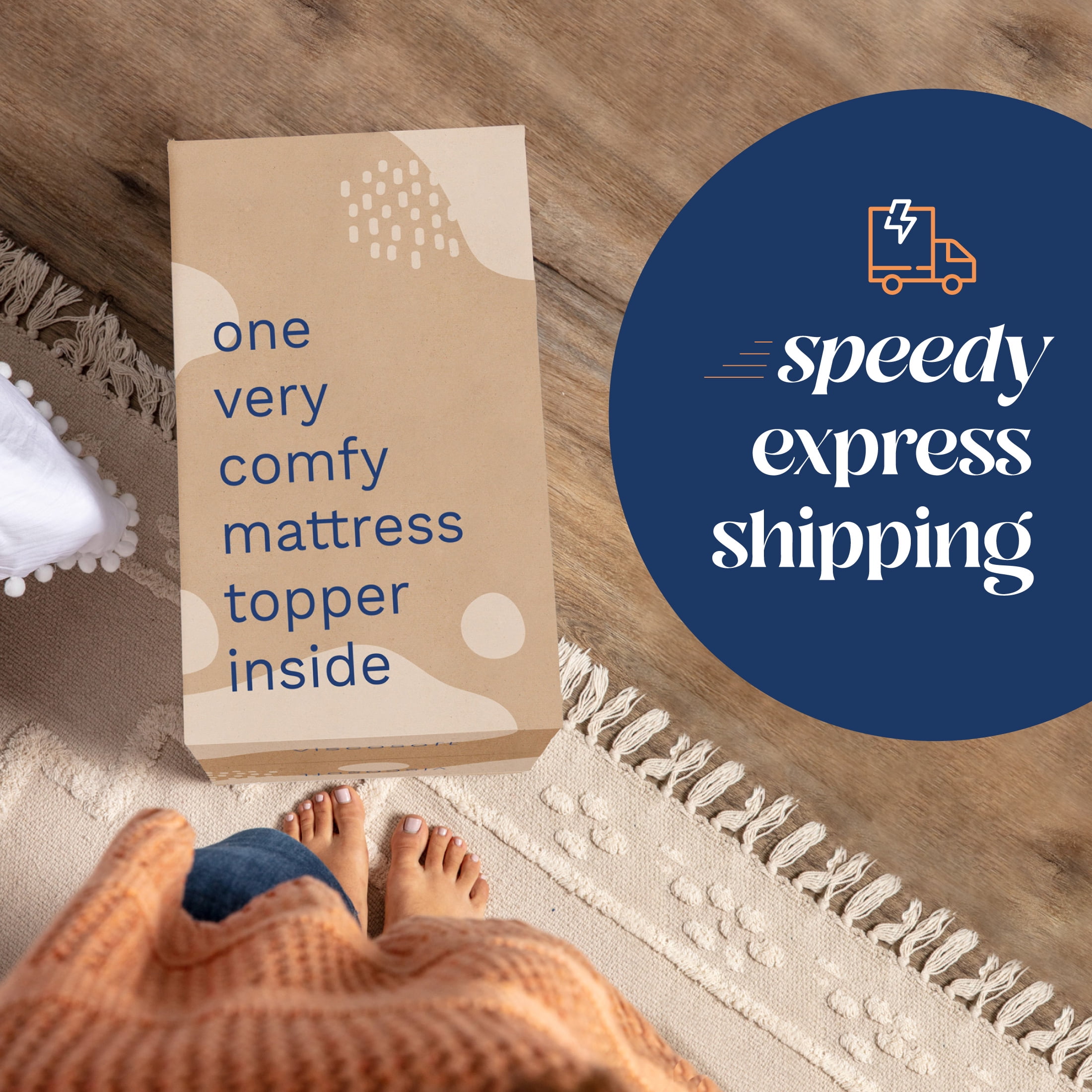 Viscosoft Select High Density Mattress Topper Full Size 4 Inch