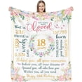 thumbnail image 1 of LHSHID 18th bday Decor Present Blanket Happy 18th Birthday Decorations Gifts for 18 Year Old Girl Birthday 18th Birthday Ideas for Daughter Sister Granddaughter 30"x40", 1 of 7