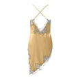thumbnail image 3 of Elegant Silk Camisole with Lace Trim Long Sleeveless Tank Top for Comfortable Nightwear and Layering Tops for Men Fashion Women Dresses 80's Tops for Women, 3 of 4