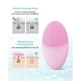 thumbnail image 3 of Cepillo limpiador facial EZBASICS, impermeable, sónico y vibratorio, 3 of 6