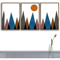 IDEA4WALL 3 Piece Framed Canvas Wall Art for Living Room, Bedroom Nordic Simple Style Canvas Prints for Modern Home Decoration Ready to Hang